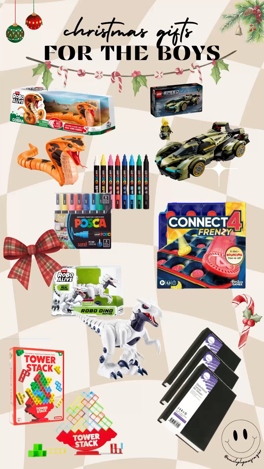 Gifts for the little/big boys!

Legos
Posca markers - very popular 
Robo Dino
Robo snake
Board games

All from Walmart and will be here before Christmas !

#LTKHoliday #LTKSaleAlert #LTKGiftGuide