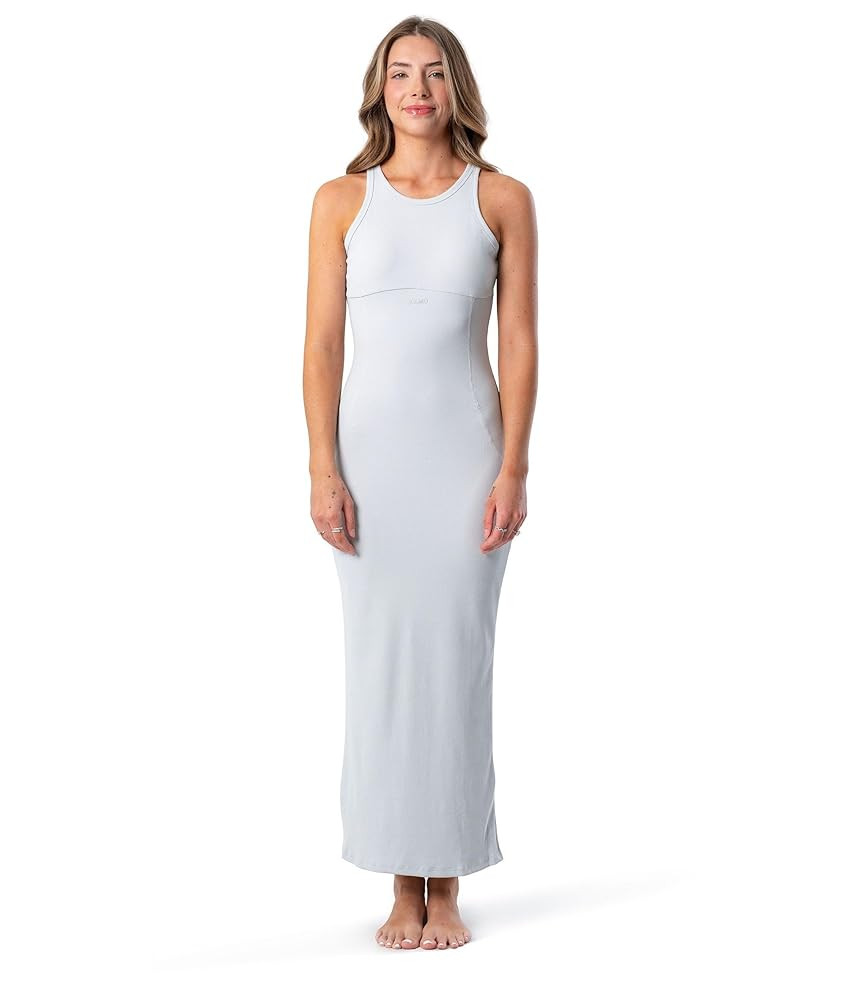 Kamo Fitness Bodycon Ribbed Dress for Women – Long Maxi Dress for Lounging or Casual Wear, Crew... | Amazon (US)