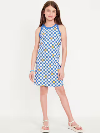 Printed Fitted Sleeveless Dress for Girls | Old Navy (US)