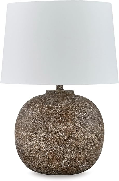 Signature Design by Ashley Neavesboro Transitional Metal Table Lamp with 3-Way Switch, Dark Brown... | Amazon (US)