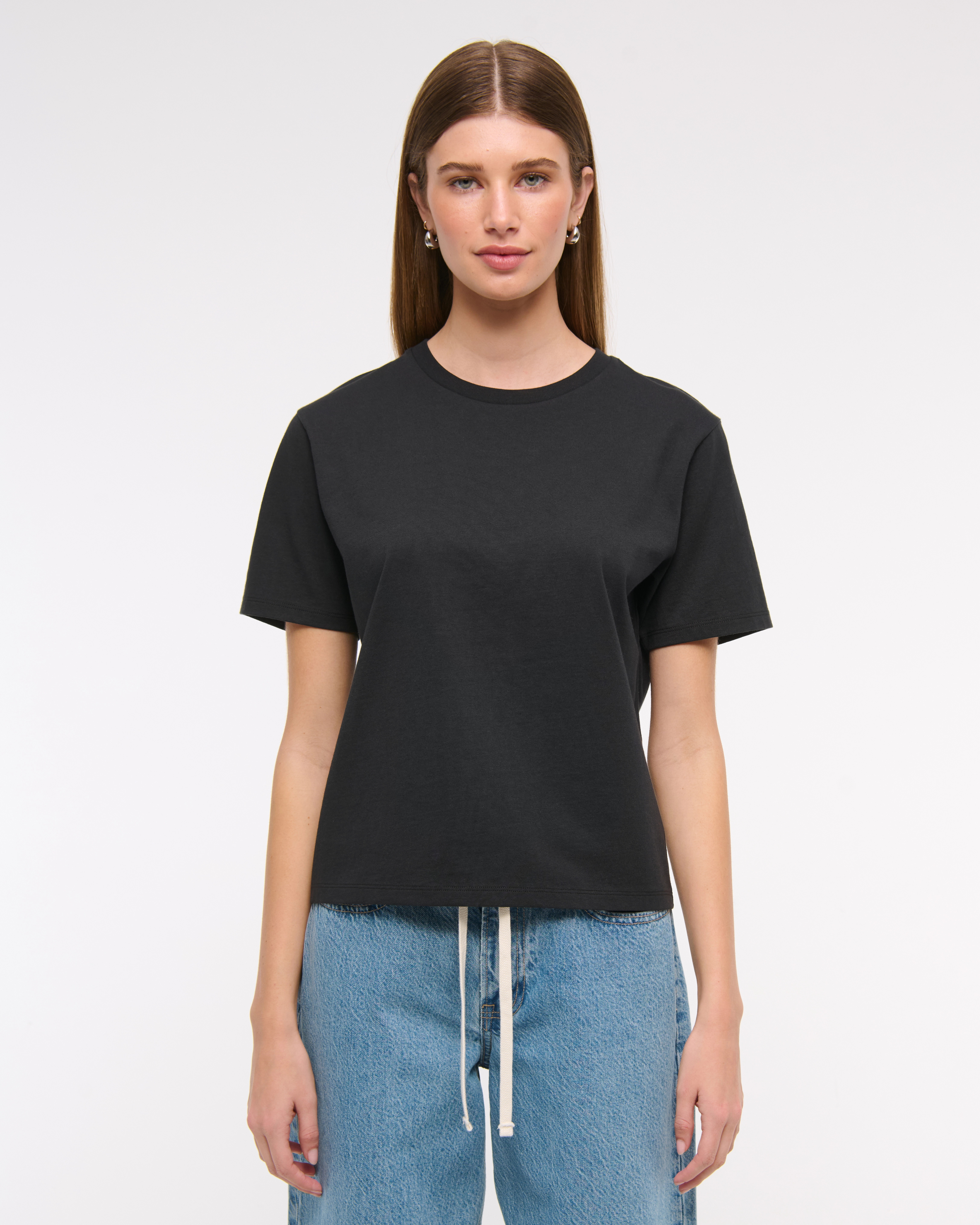 Essential Premium Polished Relaxed Tee | Abercrombie & Fitch (US)