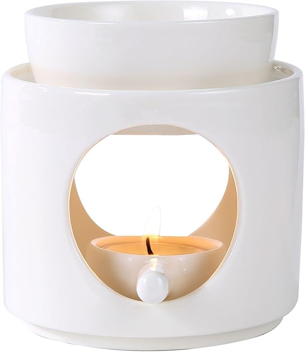 Essential Oil Burner for Scented Oil, Oil Warmer, Tealight Wax Melt Warmer, Candle Diffuser, Tea ... | Amazon (US)