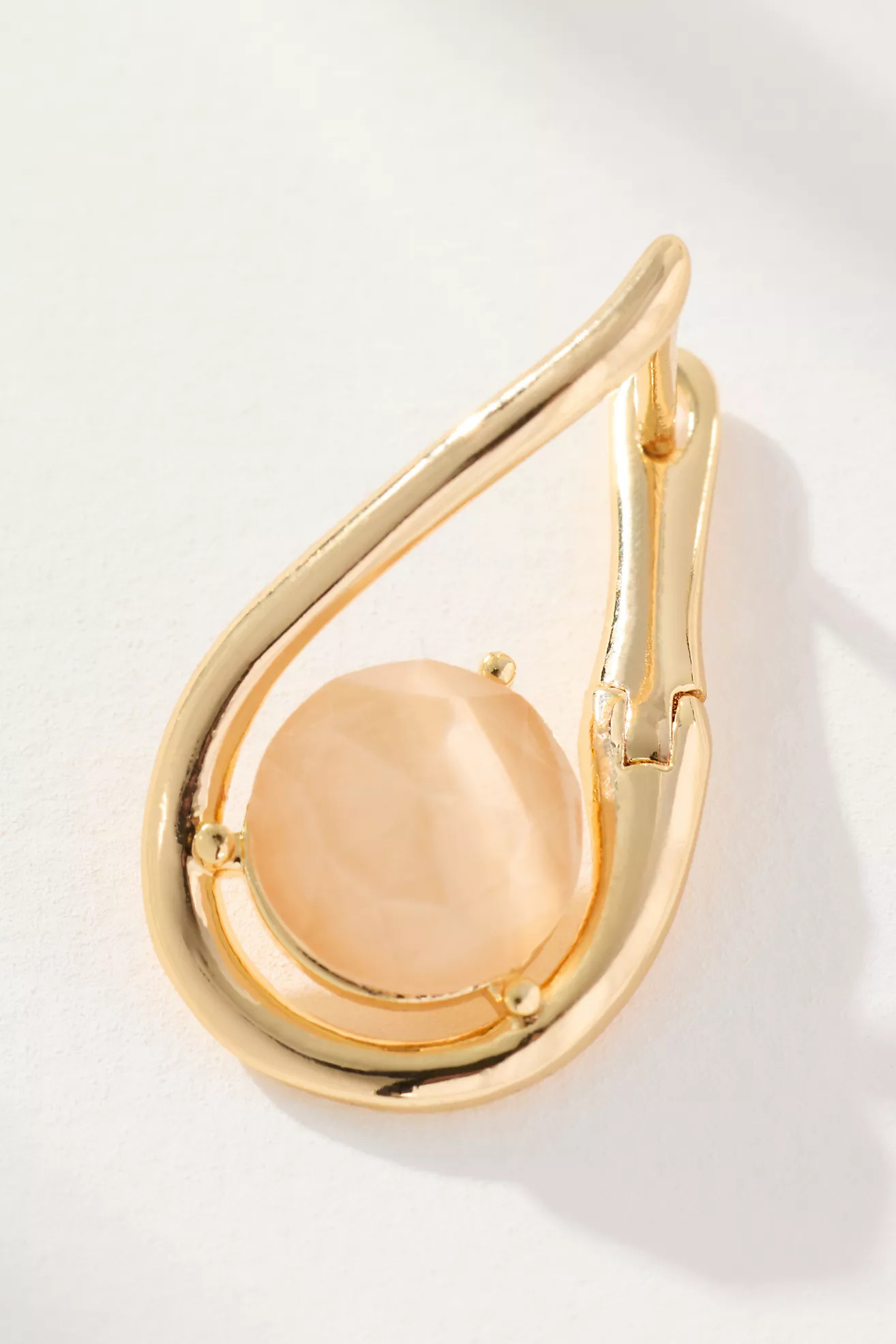 Looped Stone Huggie Hoop Earrings | Anthropologie (US)