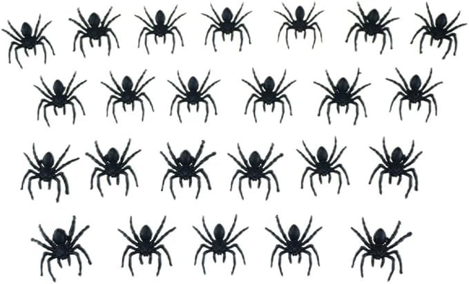 24 PCS Small Fake Spiders Scary Plastic Spiders Realistic Spiders for Halloween Prank Props Decor... | Amazon (US)