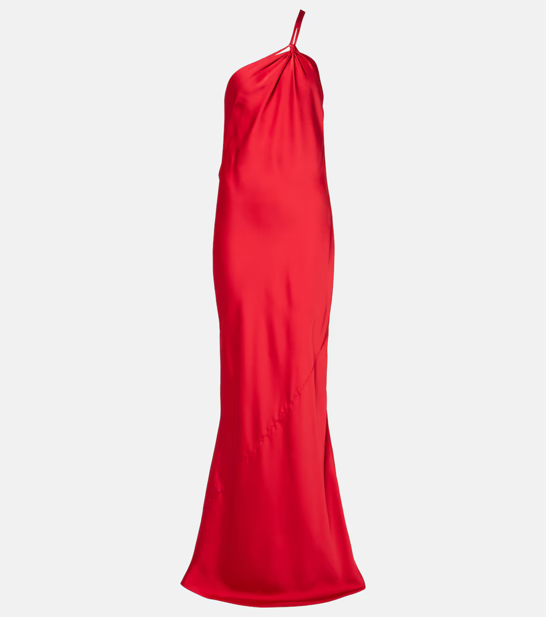 Open-back one-shoulder satin gown | Mytheresa (UK)