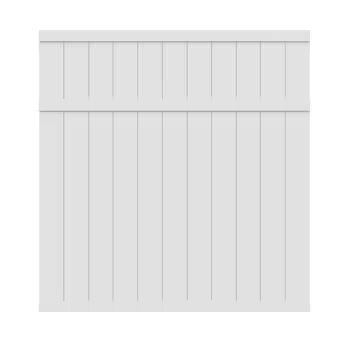 Freedom Brighton 6-ft H x 6-ft W White Vinyl Flat-top Fence Panel | Lowe's