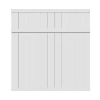 Freedom Brighton 6-ft H x 6-ft W White Vinyl Flat-top Fence Panel | Lowe's