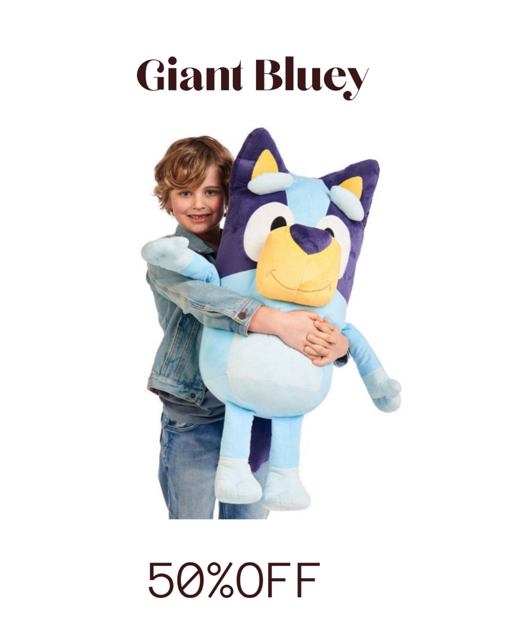 My kiddo would love this!!! 

#bluey #kidstoy #christmaspresent #kidsgiftguide #blackfridaysales #toysales #plushie #targetdeals #targetblackfriday
#blackfriday #cybermonday #giftguide #holidaydress #kneehighboots #loungeset #thanksgiving #earlyblackfridaydeals #walmart #target #macys #academy #under40  #LTKfamily #LTKcurves #LTKfit #LTKbeauty #LTKhome #LTKstyletip #LTKunder100 #LTKsalealert #LTKswim #LTKtravel #LTKunder50 #LTKhome #LTKsalealert #LTKHoliday #LTKshoecrush #LTKunder50 #LTKHoliday

#under50 #fallfaves #christmas #winteroutfits #holidays #coldweather #transition #rustichomedecor #cruise #highheels #pumps #blockheels #clogs #mules #midi #maxi #dresses #skirts #croppedtops #everydayoutfits #livingroom #highwaisted #denim #jeans #distressed #momjeans #paperbag #opalhouse #threshold #anewday #knoxrose #mainstay #costway #universalthread #garland 
#boho #bohochic #farmhouse #modern #contemporary #beautymusthaves 
#amazon #amazonfallfaves #amazonstyle #targetstyle #nordstrom #nordstromrack #etsy #revolve #shein #walmart #halloweendecor #halloween #dinningroom #bedroom #livingroom #king #queen #kids #bestofbeauty #perfume #earrings #gold #jewelry #luxury #designer #blazer #lipstick #giftguide #fedora #photoshoot #outfits #collages #homedecor


#LTKCyberweek #LTKGiftGuide #LTKkids