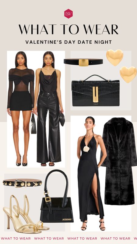 What to wear Valentine’s Date Night! Think all black but with pops of metallic and killer details! ⚡️

#LTKstyletip #LTKSeasonal #LTKMostLoved
