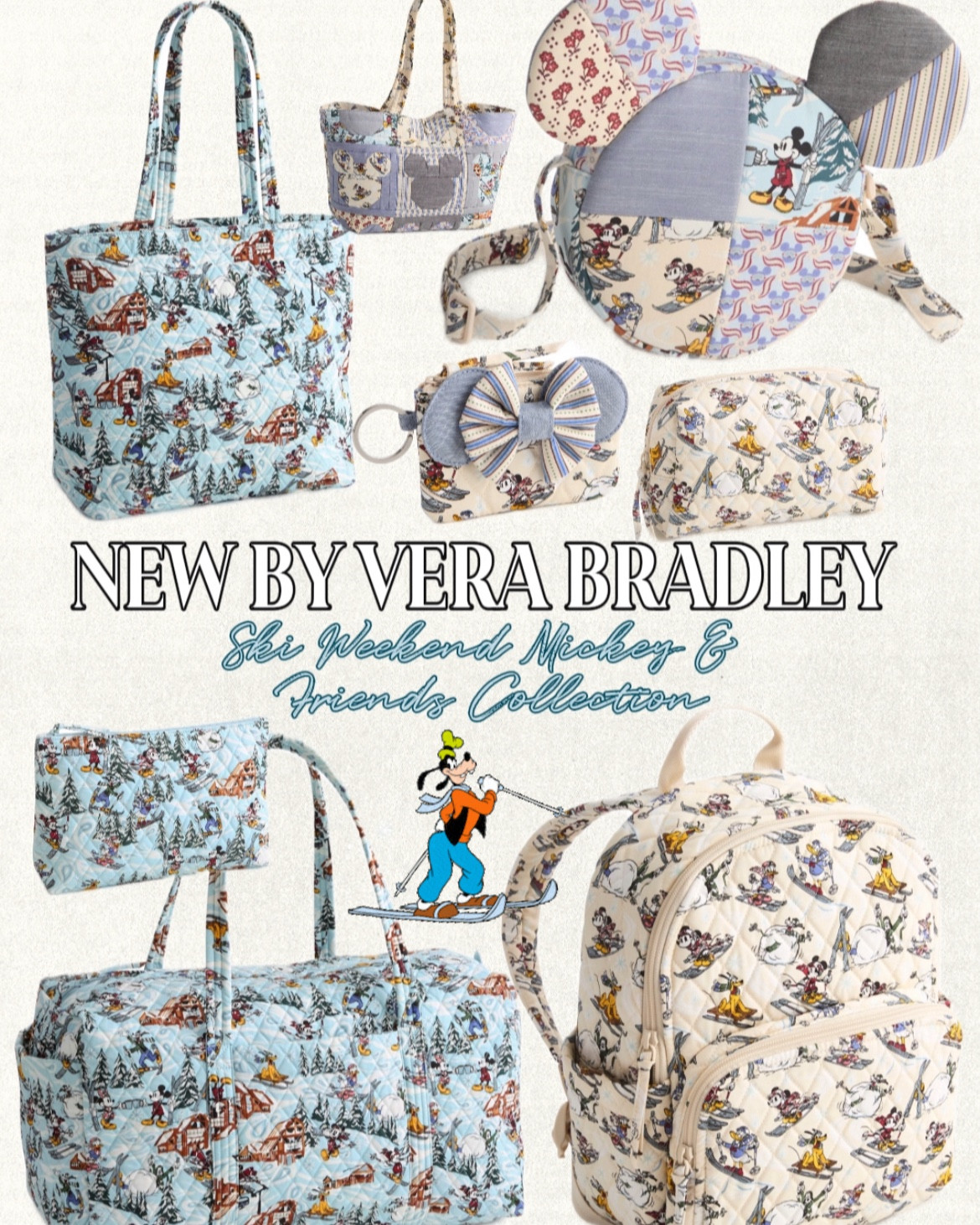 Vera Bradley X Disney 
Ski weekend Mickey & Friends collection ❄️

#LTKSeasonal #LTKStyleTip #LTKItBag
