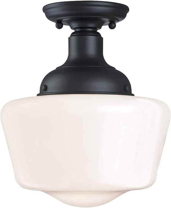 Westinghouse 6578300 Scholar 9 inch Vintage One-Light Semi-Flush Mount Outdoor Ceiling Light Fixt... | Amazon (US)