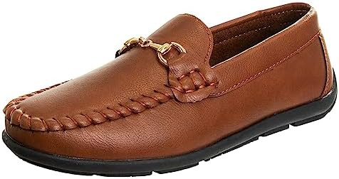 Josmo Boys Moccasin Driving Loafers - Casual Dress Penny Slip On Boat Shoes (Toddlers - Little Ki... | Amazon (US)