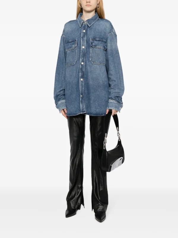 two-pocket denim shirt | Farfetch Global