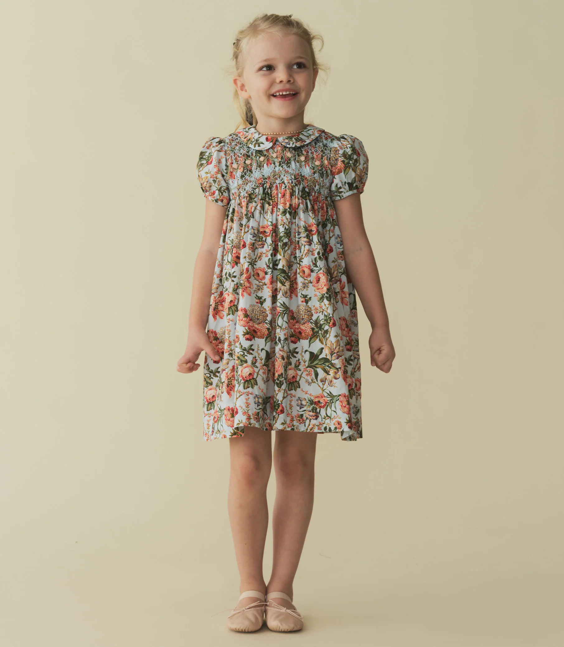 Rosette Dress - Calico Garden| DÔEN | DOEN