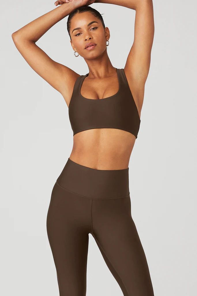 Airlift Advantage Racerback Bra - Espresso | Alo Yoga