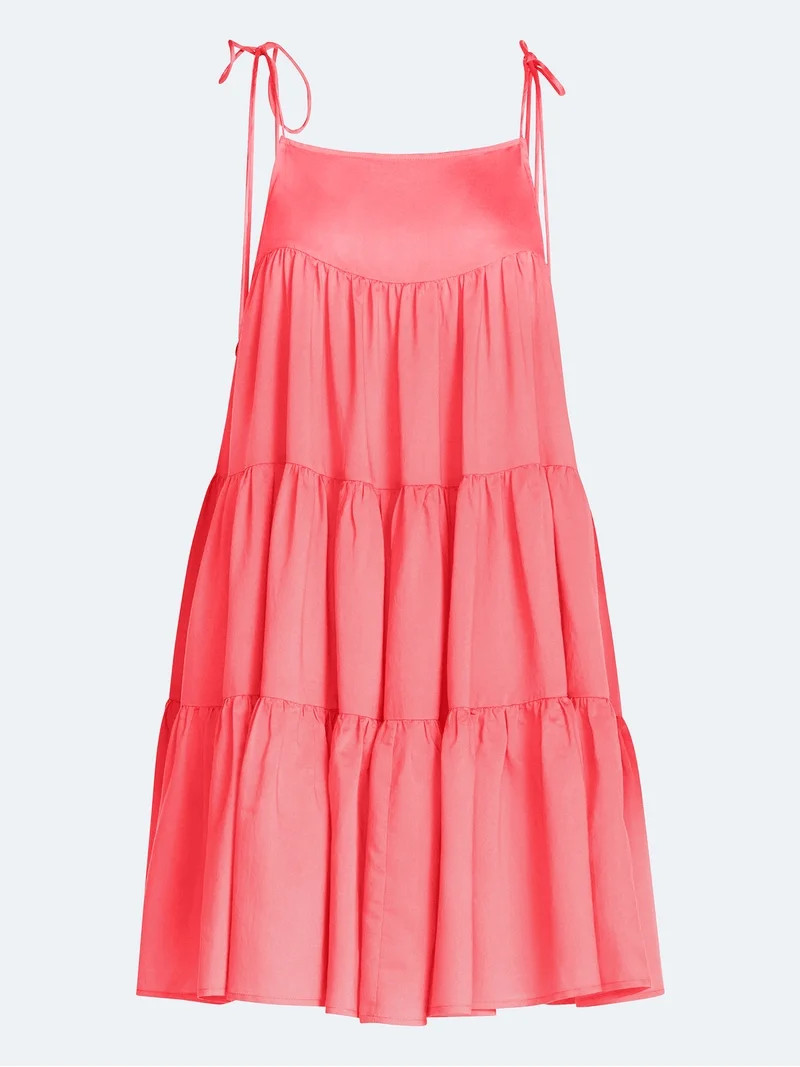 Scoop Women’s Flowy Tier Mini Dress, Sizes XS-XXL | Walmart (US)