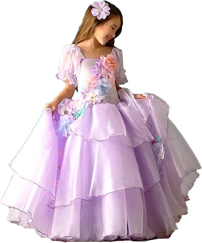 Princess Belle Dress up Halloween Fairy Costume for Toddler Girls, Special Occasion Dresses Birth... | Amazon (US)