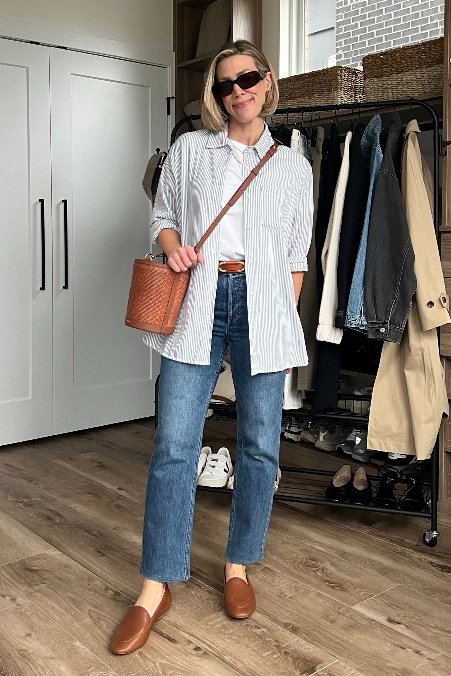 Wearing small tee, XS button-up shirt, 26/reg jeans, small belt, loafers tts
Tee Code: LINDSEY15

#LTKstyletip #LTKfindsunder50 #LTKfindsunder100