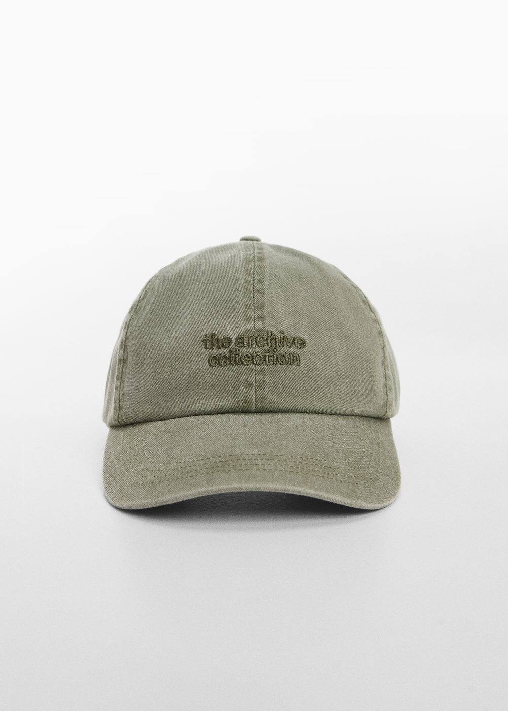 Embroidered message cap -  Women | Mango United Kingdom | MANGO (UK)