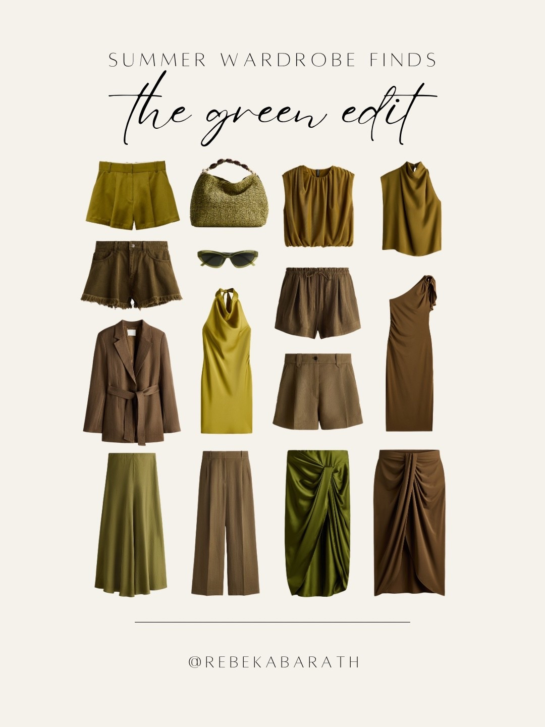 summer wardrobe finds // the green edit

style edits | trending colors | chartreuse clothing | summer style | h&m finds

#LTKSeasonal