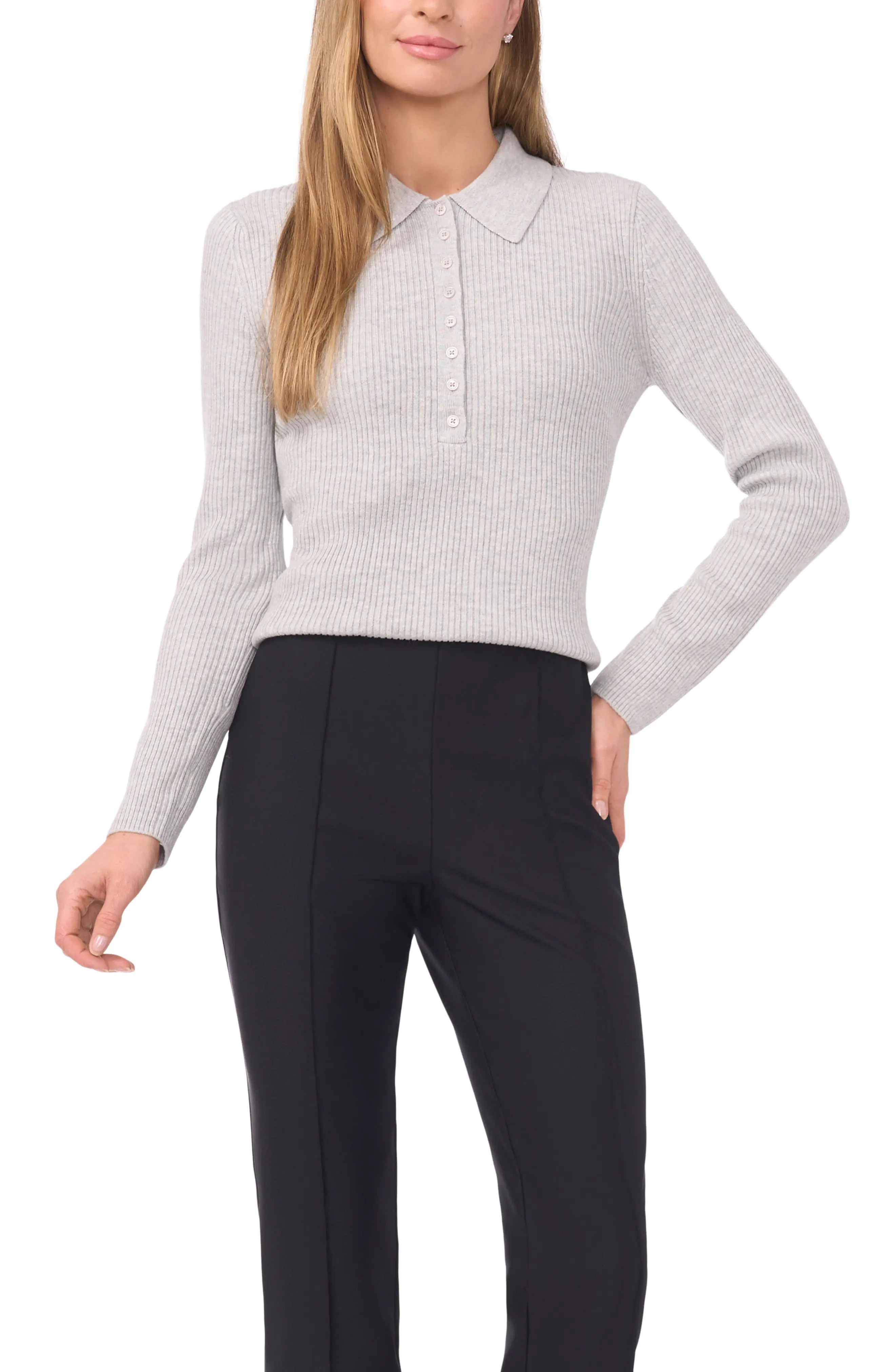 Ted Baker Jalia Rib Polo Sweater (Women) | Nordstrom | Nordstrom