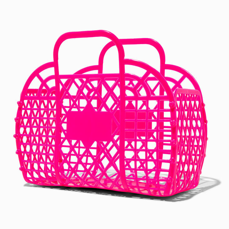 Claire's Club Pink Jelly Tote Bag | Claire's (US)