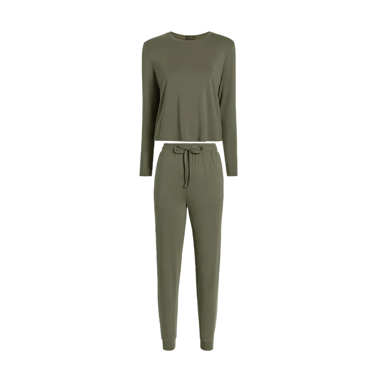 Pajama Jogger Set | Olive | nuuds