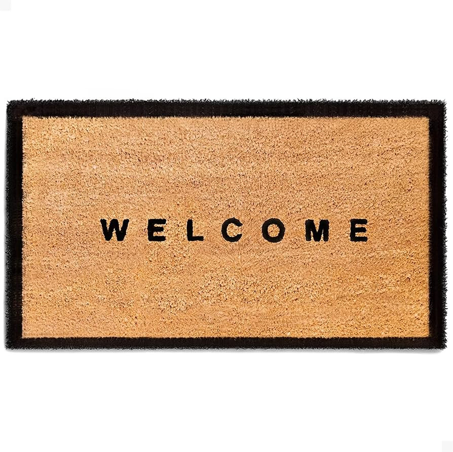THEODORE MAGNUS Door Mat – Coir Doormat for Outdoor Entrance, Durable Welcome Mat with Non-Slip... | Amazon (US)
