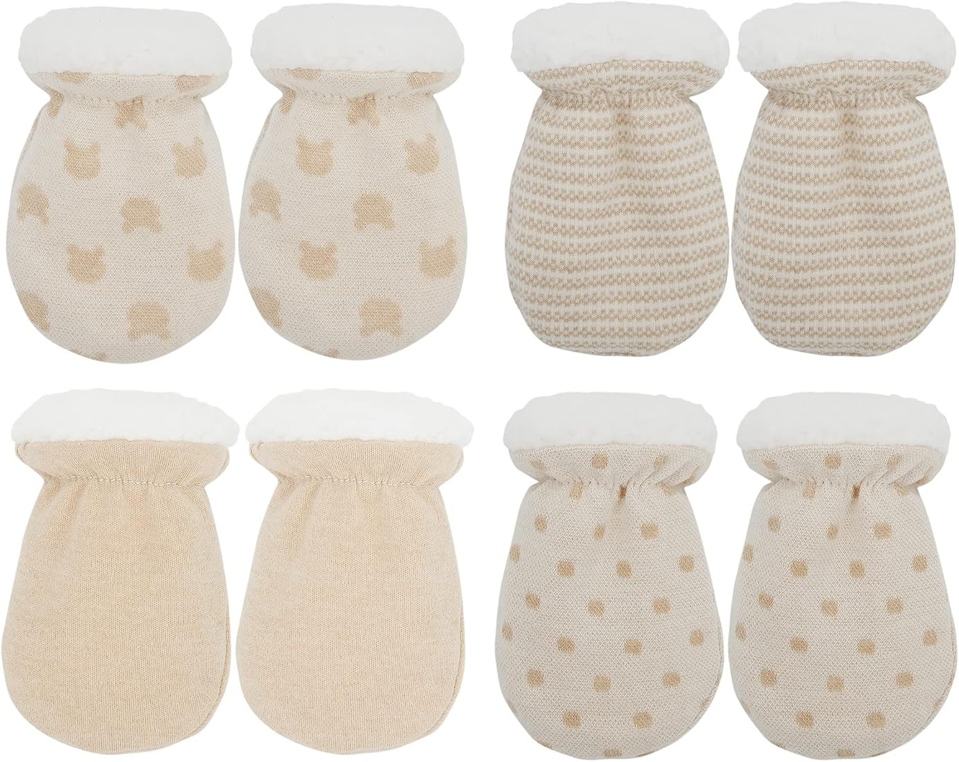 Zando Baby Mittens Newborn Winter Mittens for Baby Boy Warm Mittens for Baby Mittens 0-6 Months No S | Amazon (US)