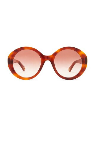 Chloe Marcie Sunglasses in Brown | FWRD 