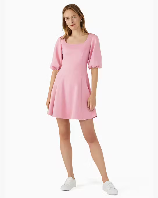 Ponte Puff-sleeve Dress | Kate Spade Outlet