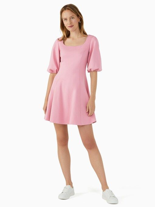 Ponte Puff-sleeve Dress | Kate Spade Outlet