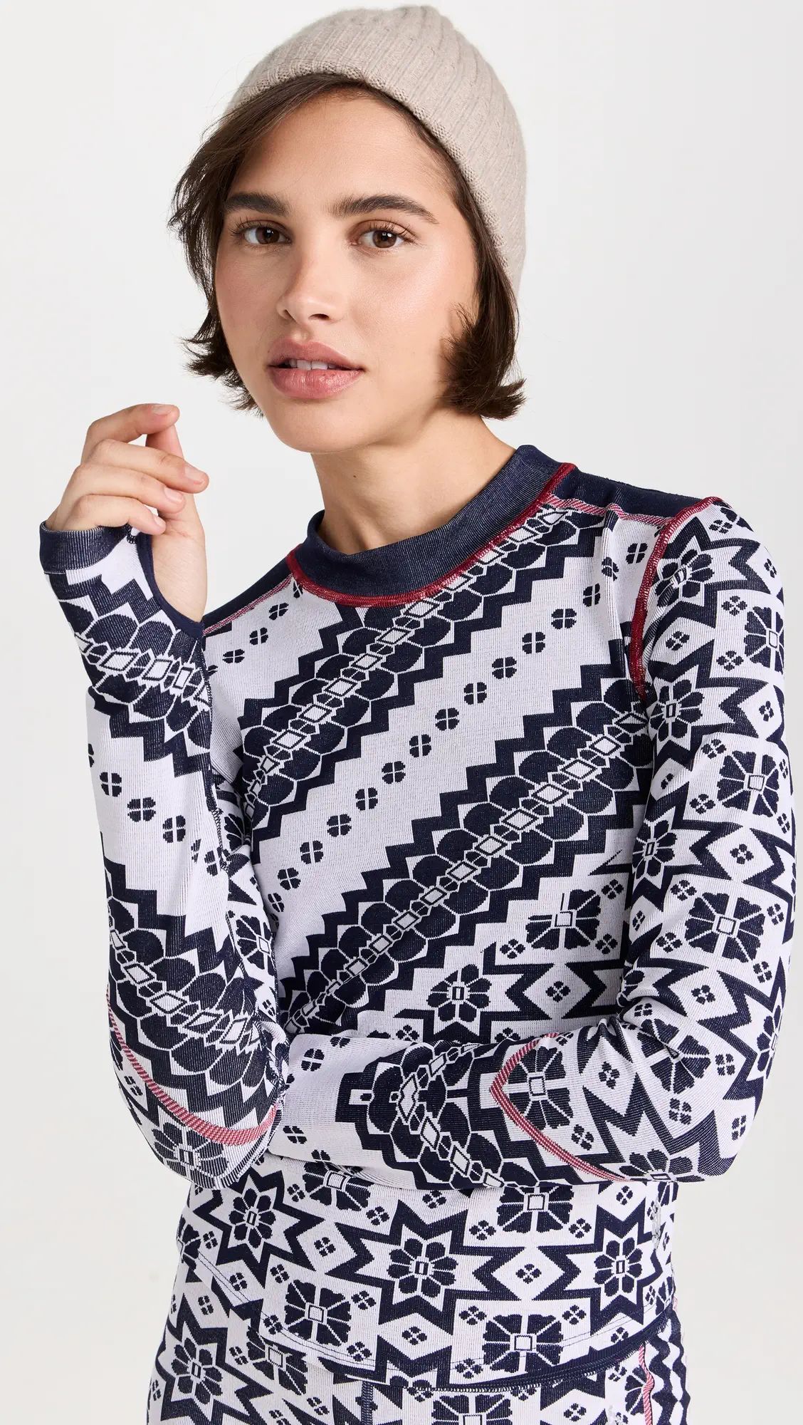 FP Movement Myoko Jacquard Layer Sweatshirt | Shopbop | Shopbop