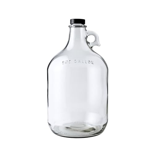FastRack Glass Water Bottle Includes 38 mm Polyseal Cap, 1 gallon Capacity, Clear | Amazon (US)