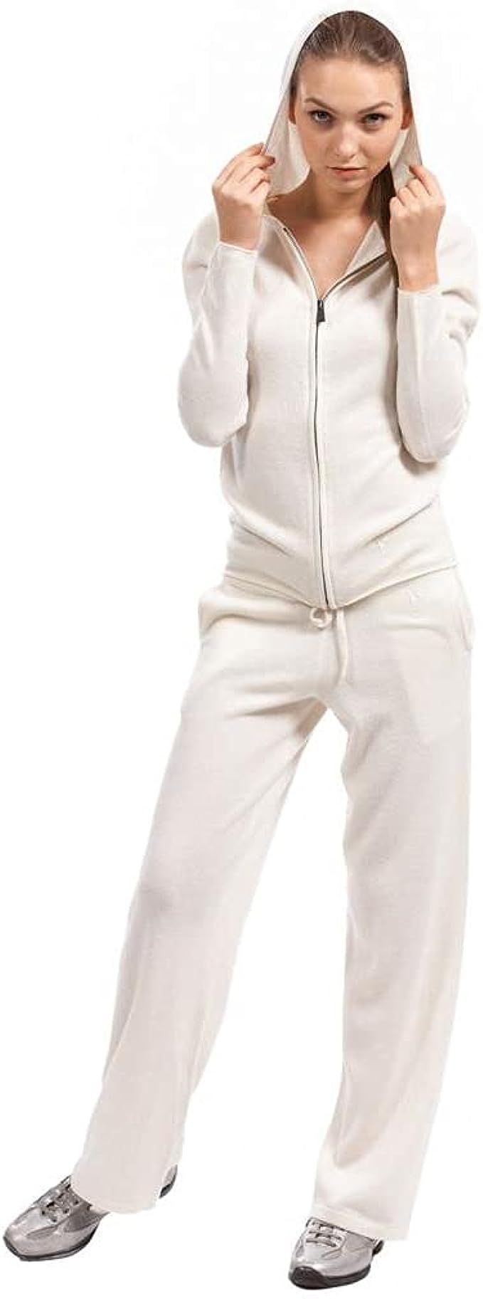 Citizen Cashmere Long Lounge Pants for Women - 100% Cashmere (Mongolia Cloth & Side Pockets) | Amazon (UK)