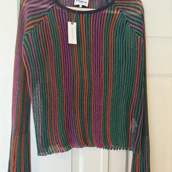 FRNCH Vibrant Striped Sweater | Poshmark