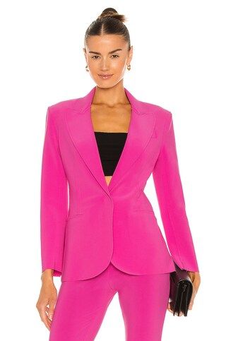 Norma Kamali x REVOLVE Single Breasted Jacket in Orchid Pink from Revolve.com | Revolve Clothing (Global)