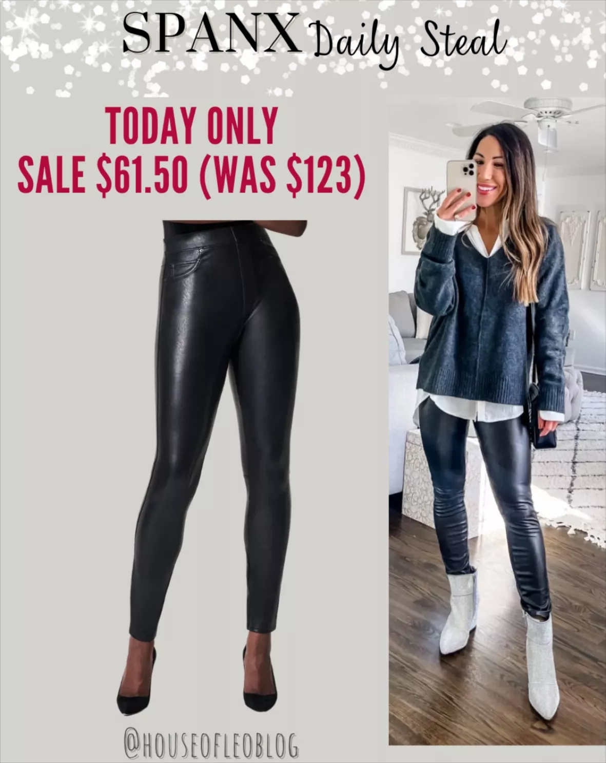 Spanx Leather-Like Ankle Skinny Pant