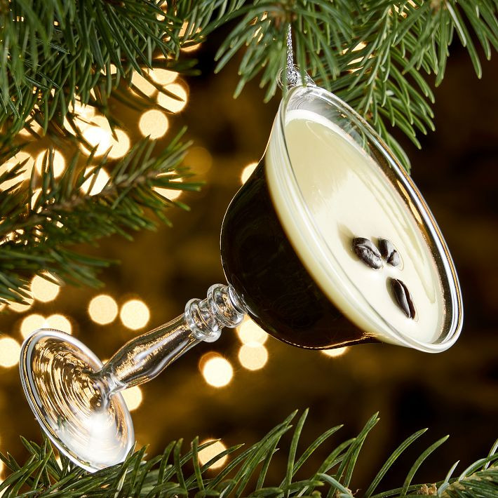 Glass Espresso Martini Ornament | West Elm CA