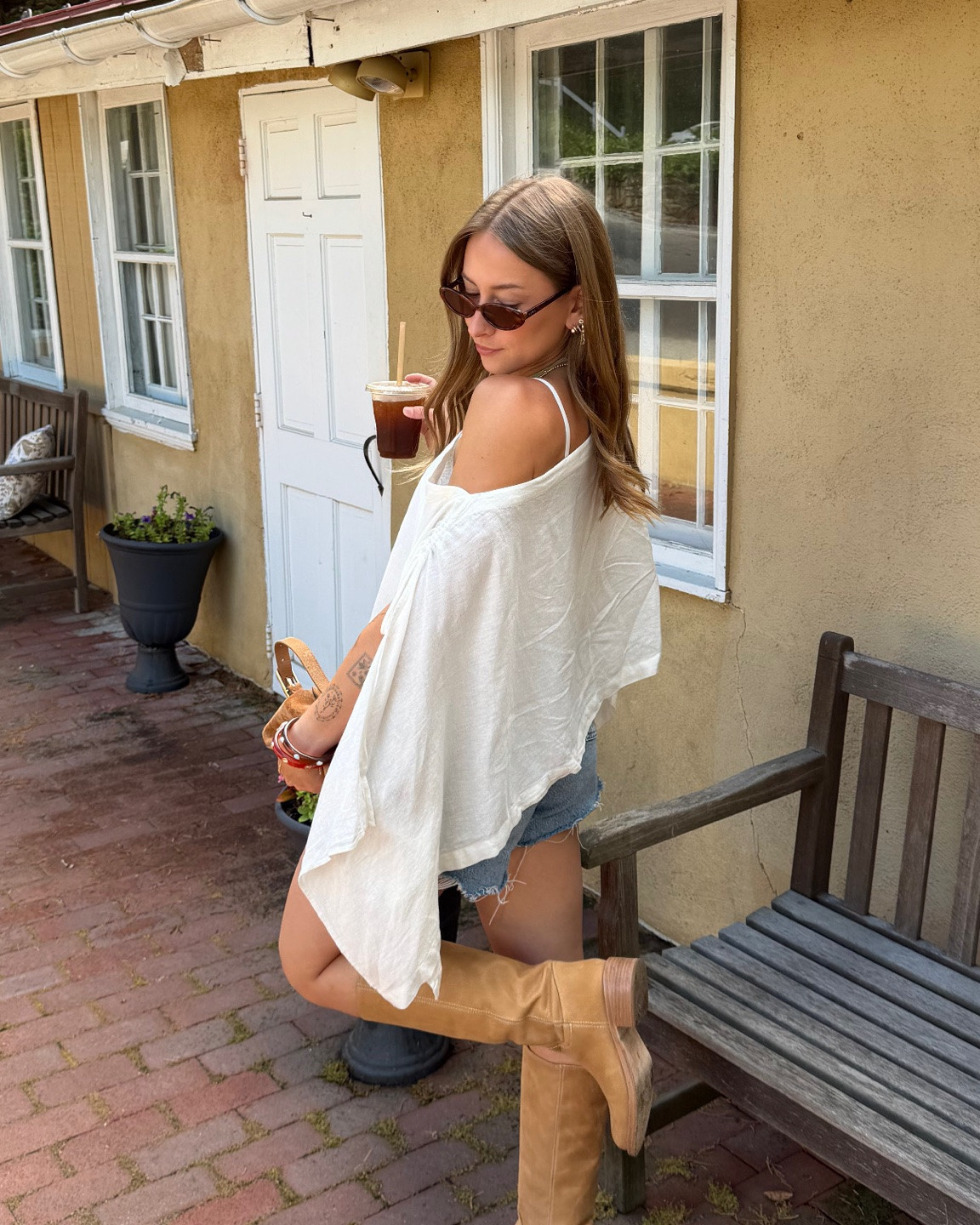 7/14/26 Casual Summer Outfit of the Day

One of my favorite summer outfits lately 🤍 I’ve been loving styling my Steve Madden boots with denim shorts—they’ve become just as much of a summer staple as they are for fall. I’m wearing Reformation denim shorts, a versatile Free People top that can be styled so many different ways, my Amazon earrings, Mango bangles, and my J.Crew suede bag to finish the look. Everything I can link is linked here ✨

#LTKootd #LTKSeasonal
