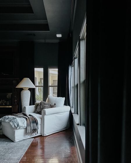 Black velvet custom curtains from Curtarra! Absolutely in love! Gorgeous. 

#LTKhome