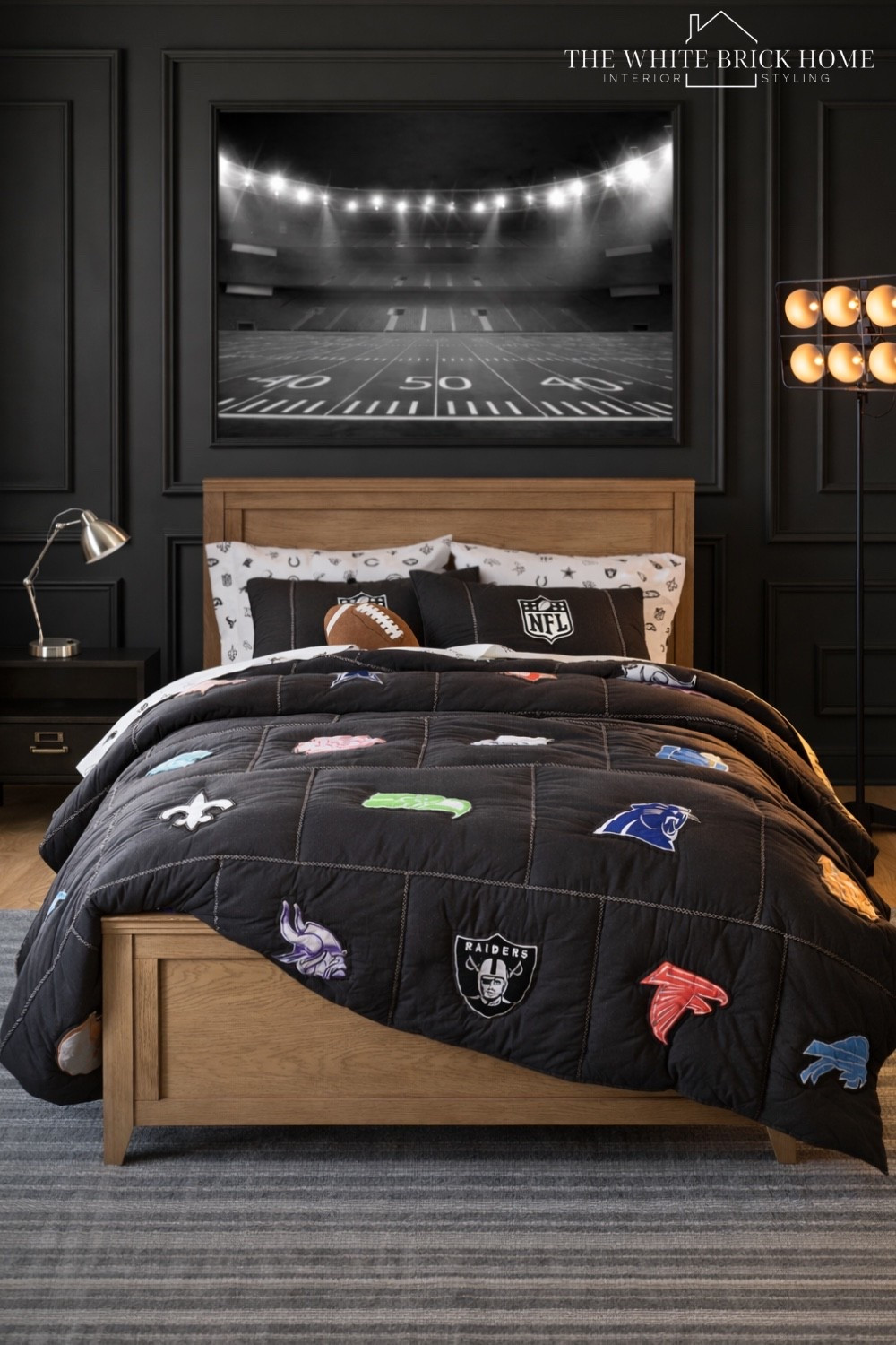 Don’t want to commit to a wallpaper for full wall mural? Adding some picture molding makes it feel like a giant art piece for a fraction of the price! 

🖤🖤black

Boys room, teen boys room, teen bedroom, teen boy, teen bedroom, teen boys room, teen bedroom decor, teen bedroom idea, football, football bedroom, football room decor, nfl bedroom, football room ideas, bedroom decor ideas, boys room bed, boys room decor, boys room furniture, boys room bedding, boys room lighting, boys room nightstands, boys room nfl, boys room sports, sports bedroom, sports room, sports room boy, Etsy, pottery barn teen 


#LTKKids #LTKSaleAlert #LTKHome