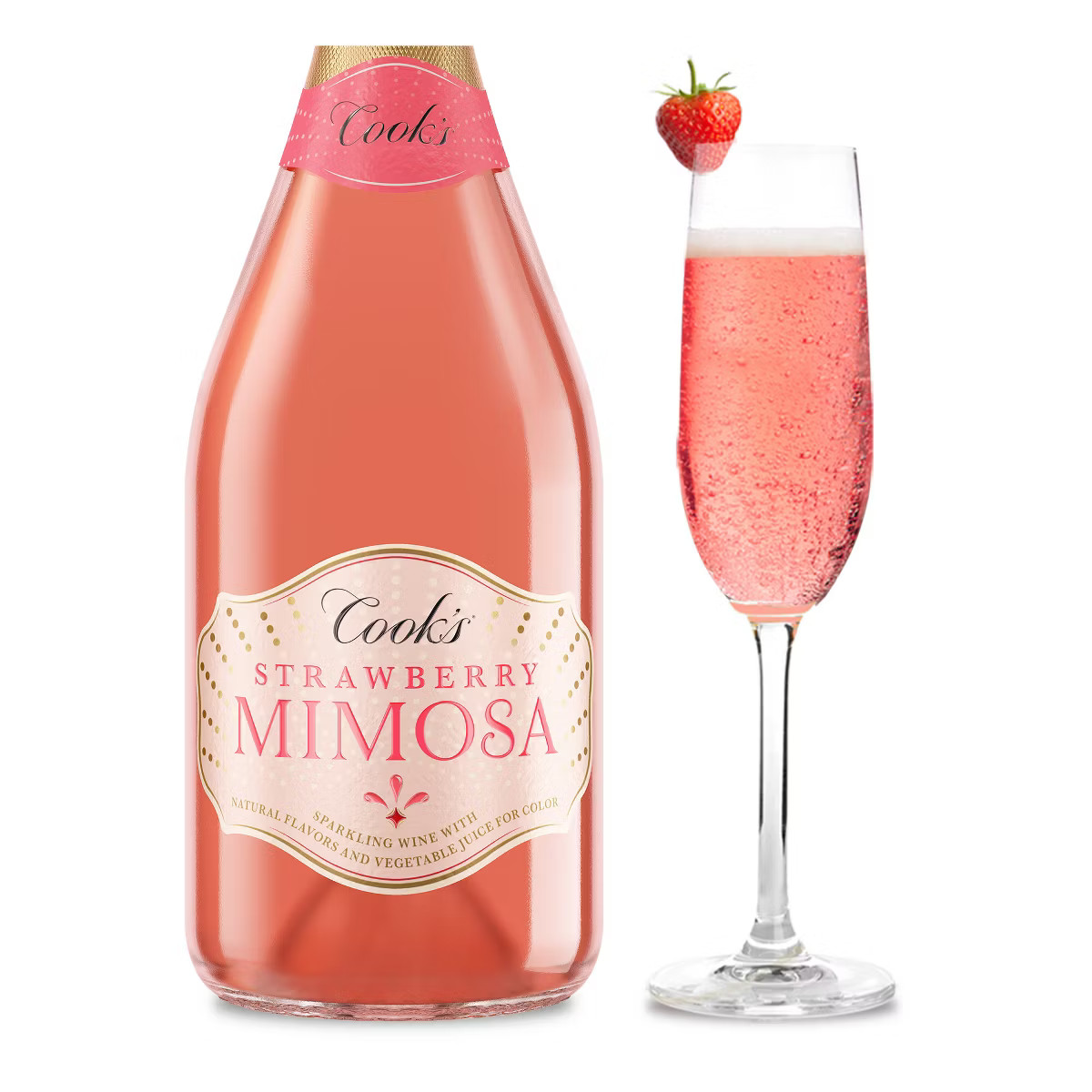 Cook's California Champagne Strawberry Mimosa - 750ml Bottle | Target