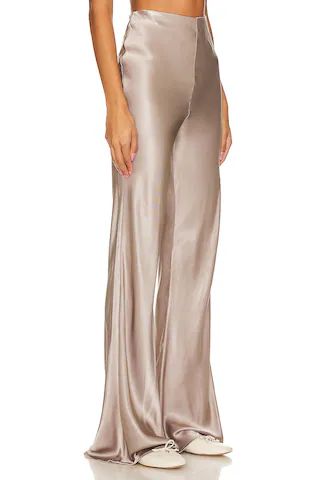 Sophie Rue Satin Bell Pant in Grey from Revolve.com | Revolve Clothing (Global)
