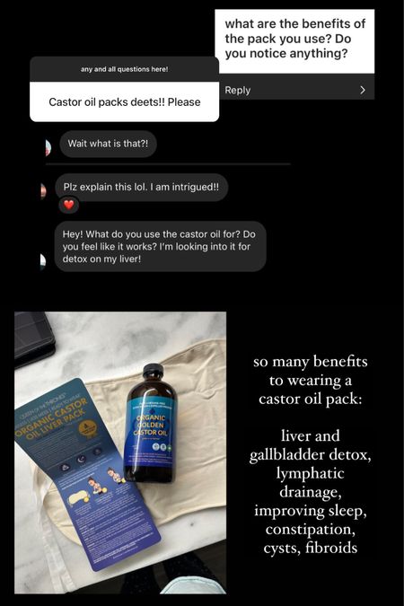 Castor oil pack for detox and healing 