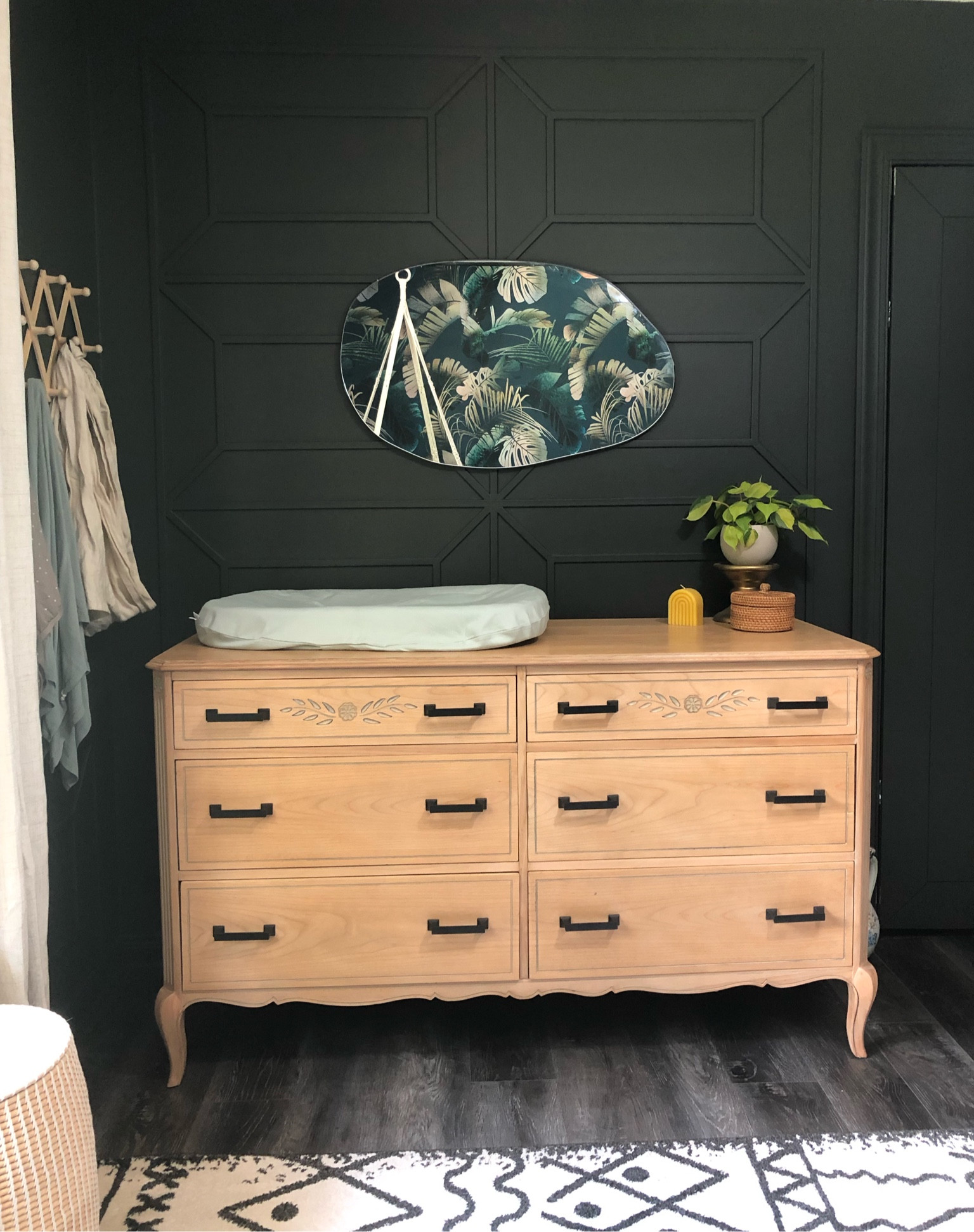 Another nursery view;) most of these links are similar items but I did find a few exact ones as well. 
Moody bedrooms are my fave so the nursery had to be moody as well and I have zero regrets!

#LTKbump #LTKhome #LTKbaby