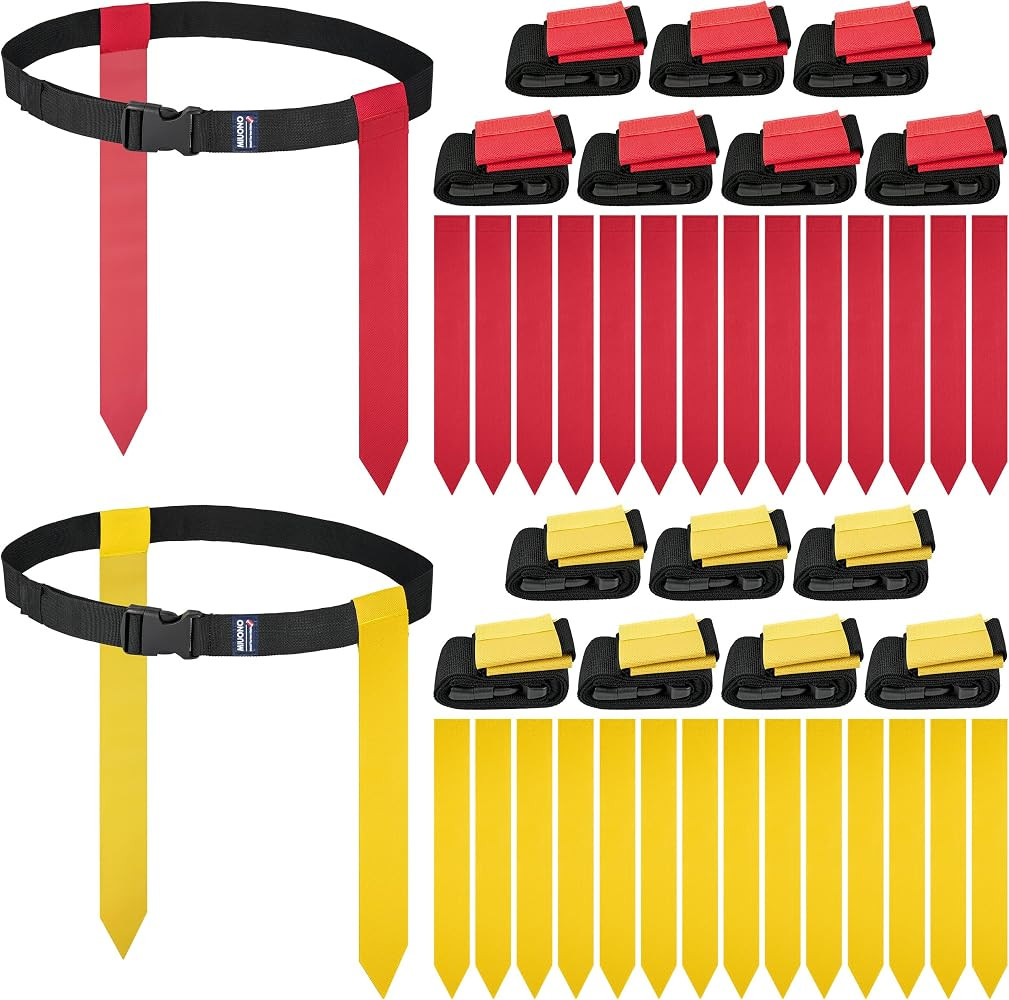 Flag Football Belts, Flag Football Set for Adults Kids and Youth, Flag Football Flags for Players... | Amazon (US)