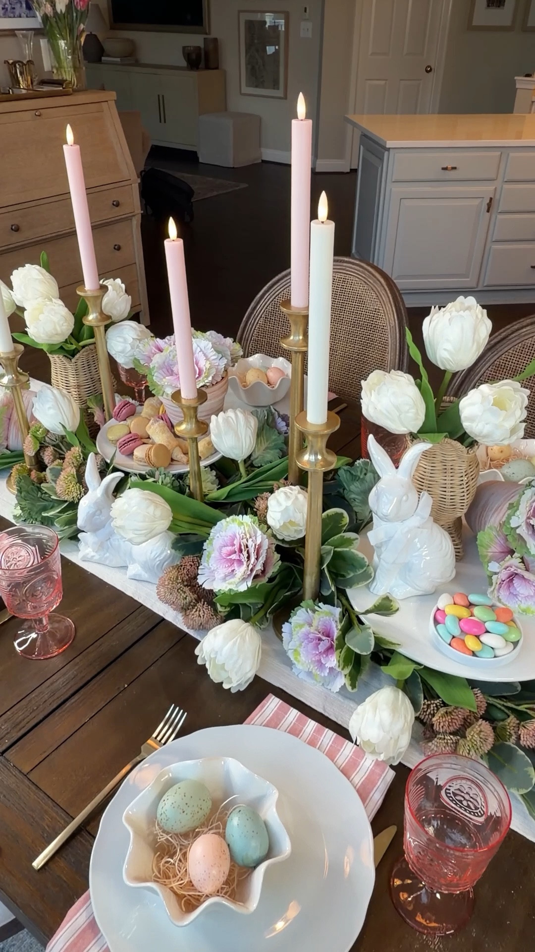 Spring & Easter Tablescape - achieve a fresh, garden gathered look with real touch florals.

#LTKSpringSale #LTKSeasonal #LTKHome