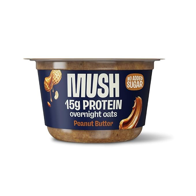 MUSH Overnight Oats - Peanut Butter Protein - 15g of Protein, Good Source of Fiber, Non-GMO, Dair... | Amazon (US)