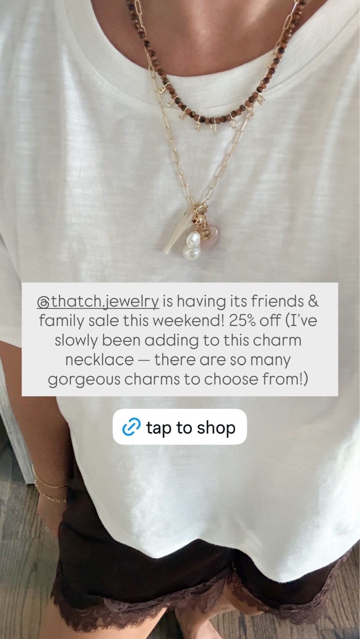 One of my favorite jewelry designers is having a 25% off friends & family sale! I’ve been building this charm necklace and am adding another charm thanks to the sale! Linking some favorites…

Fall outfit, fall date night, ootd, gifts for her, gift guide

#LTKSaleAlert #LTKmomlife #LTKootd